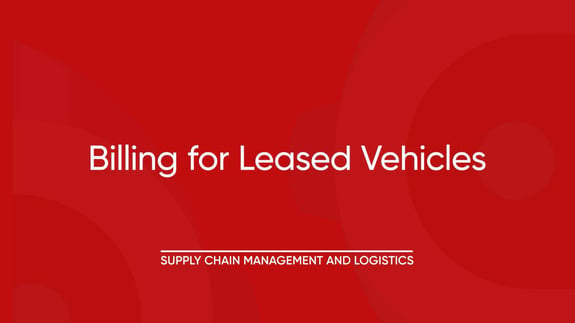 8. Billing for Leased Vehicles