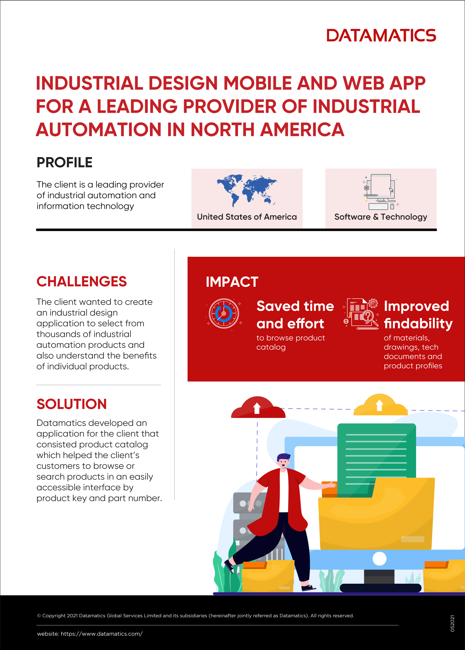 Case Study Infographic of Industrial Design App for Web and Mobile  Development