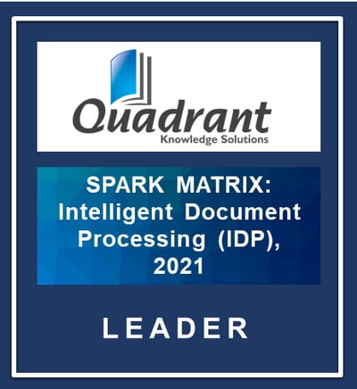 SPARK Matrix Badge_Datamatics_Intelligent Document Processing_2021