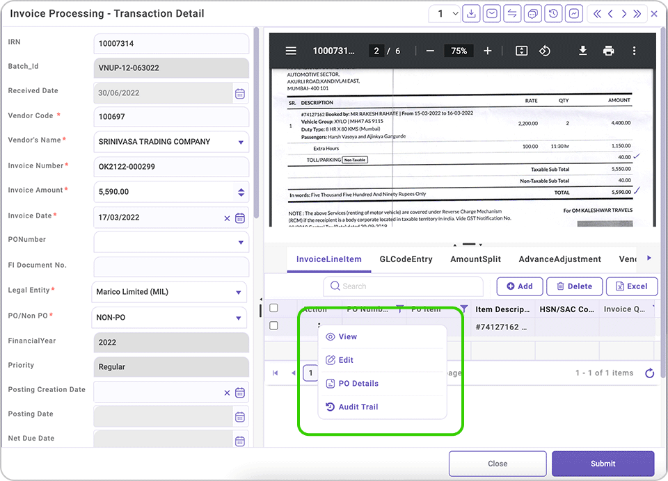 View-transaction-Screen