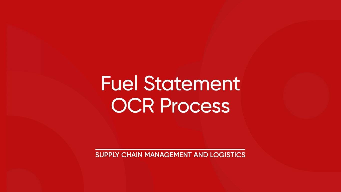 13. Fuel Statement OCR Process