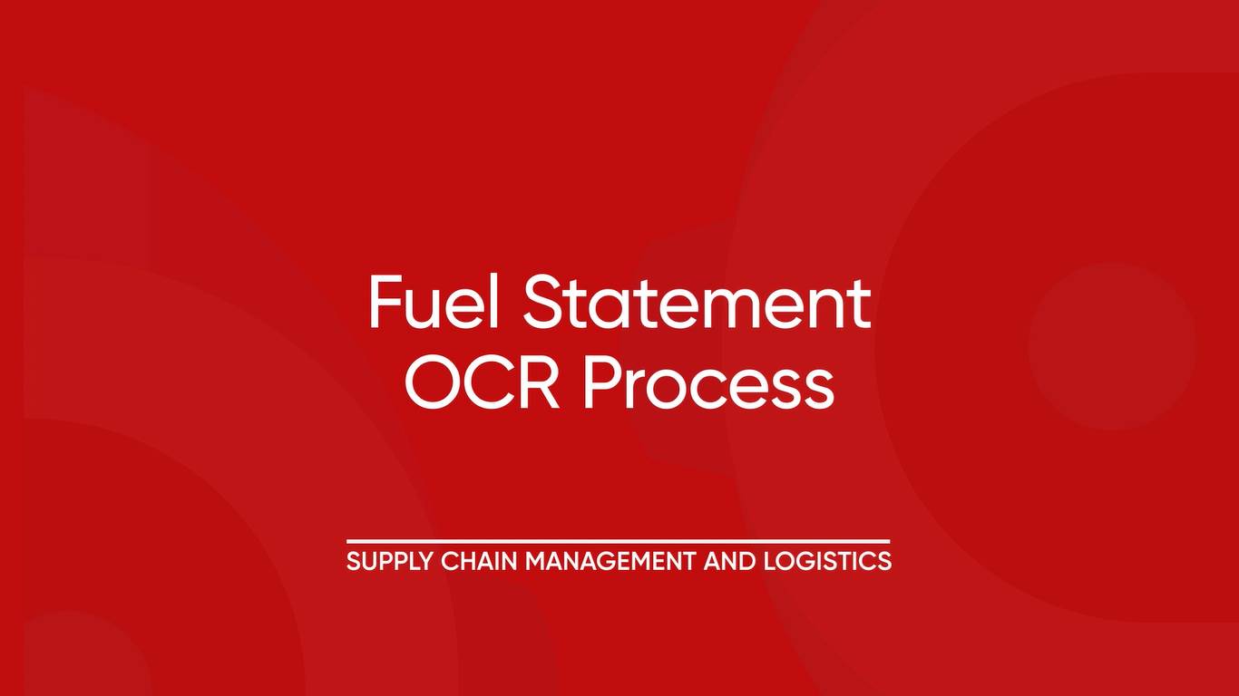 13. Fuel Statement OCR Process