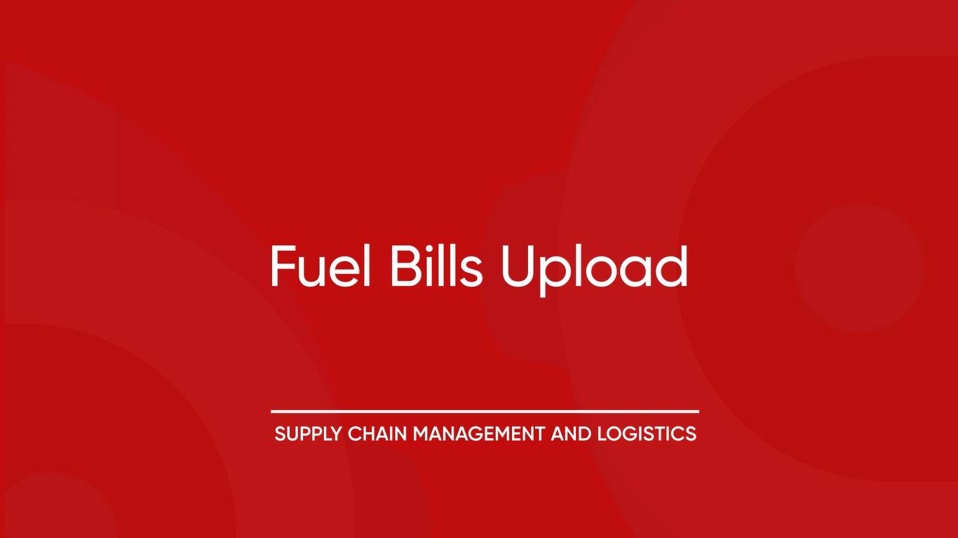 3. Fuel Bill Upload