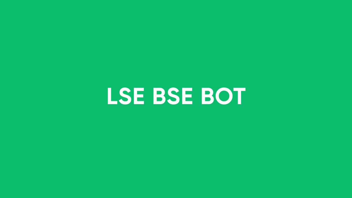 LSE BSE Bot using RPA Demo