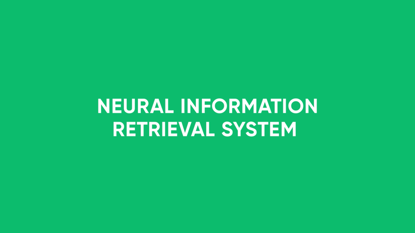 Nerual Information Retrieval System