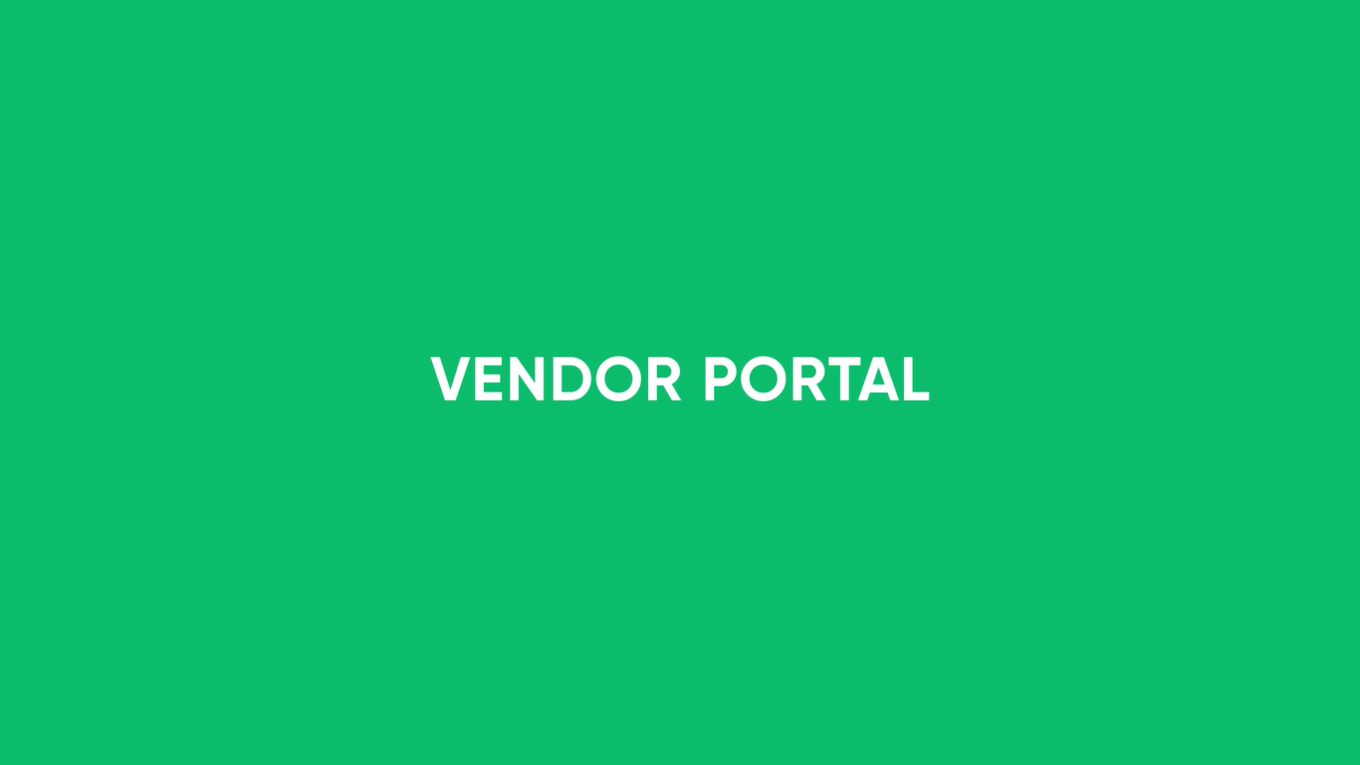 Vendor Portal