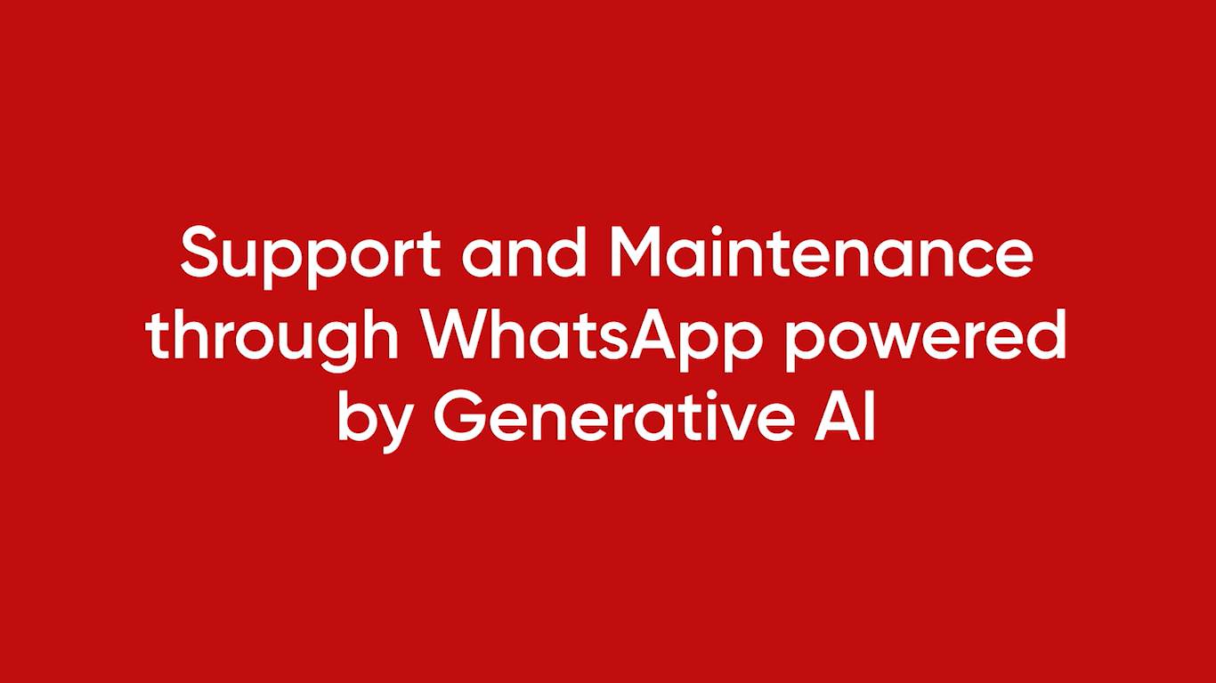 Smart Chabot powered by Generative AI integrated with ITSM tool and Whattsapp
