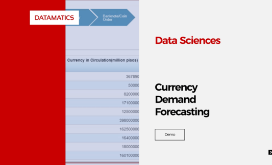 Data Sciences – Currency Demand Forecasting Demo