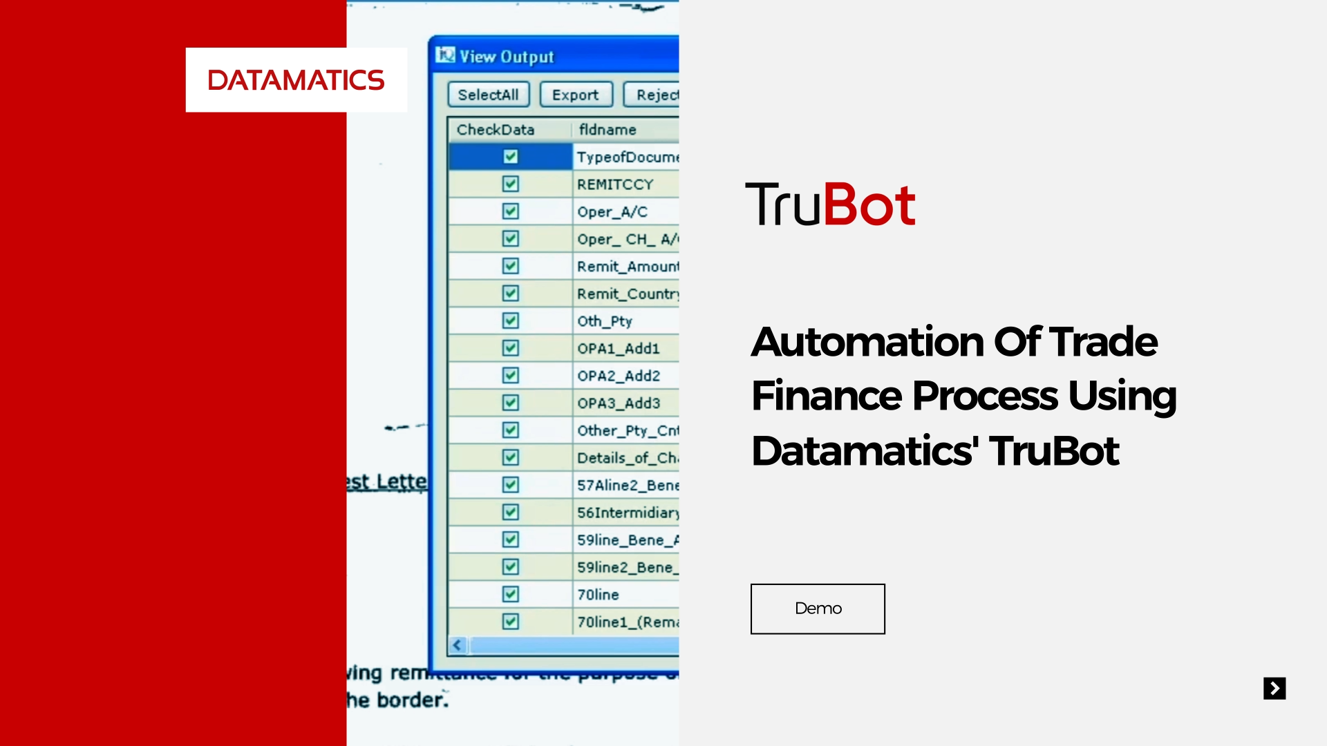 trade finance process automation