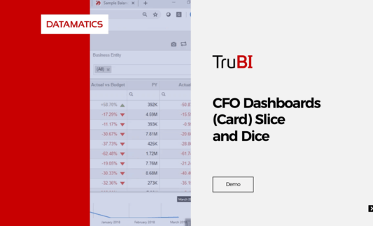 Datamatics TruBI CFO Dashboards Demo